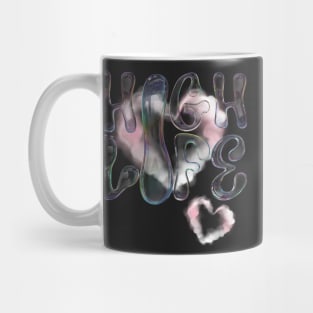High life y2k design vaporwave vibe bubbles Mug